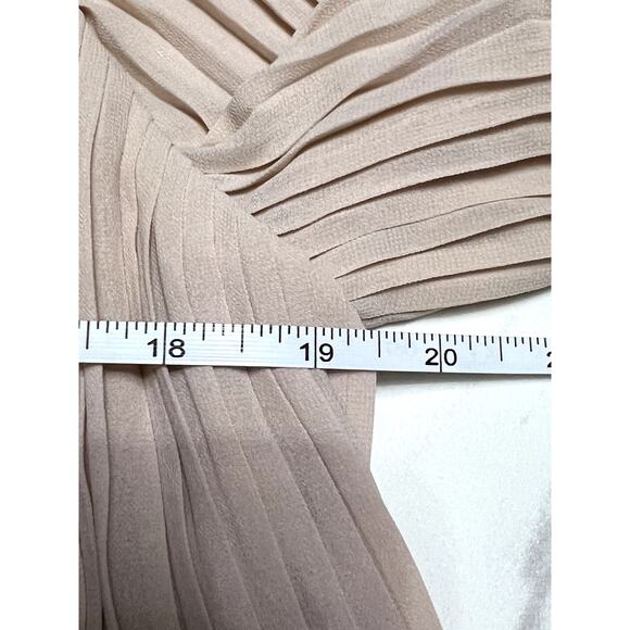 VTG David Lawrence Pleated Long Sleeve Corp Core Beige Dolman Vintage 90s Top - Picture 6 of 7